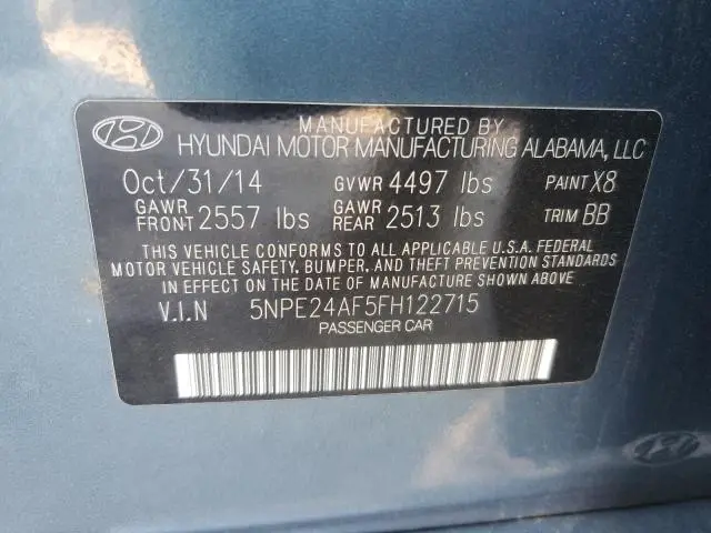 2015 HYUNDAI SONATA SE  