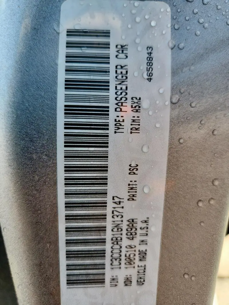 2016 CHRYSLER 200 LIMITED  