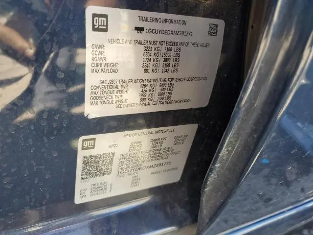 2021 CHEVROLET SILVERADO K1500 LT  