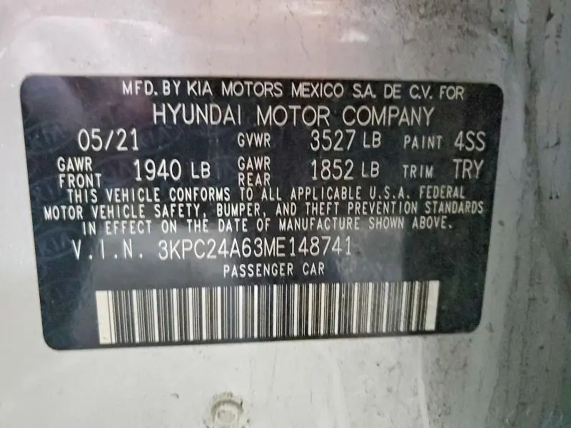 2021 HYUNDAI ACCENT SE  