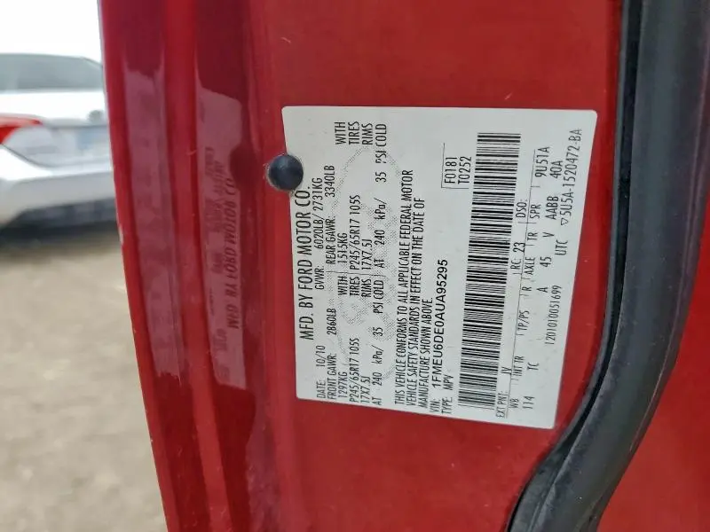 2010 FORD EXPLORER XLT  