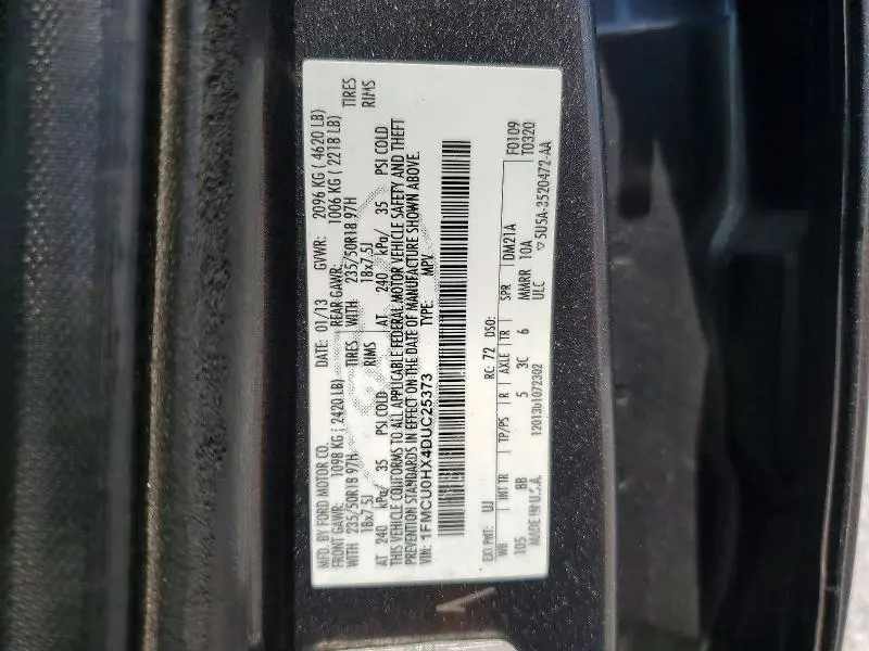 2013 FORD ESCAPE SEL  