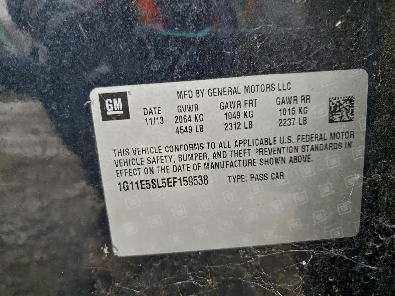 2014 CHEVROLET MALIBU 2LT  