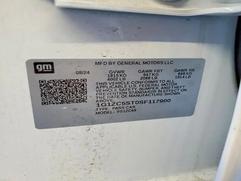 2025 CHEVROLET MALIBU LS  