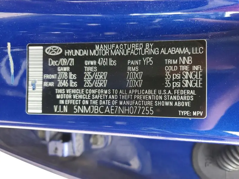 2022 HYUNDAI TUCSON SEL  