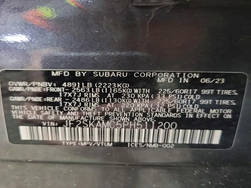 2023 SUBARU FORESTER WILDERNESS  