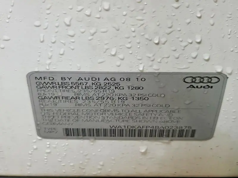 2011 AUDI Q5 PREMIUM PLUS  