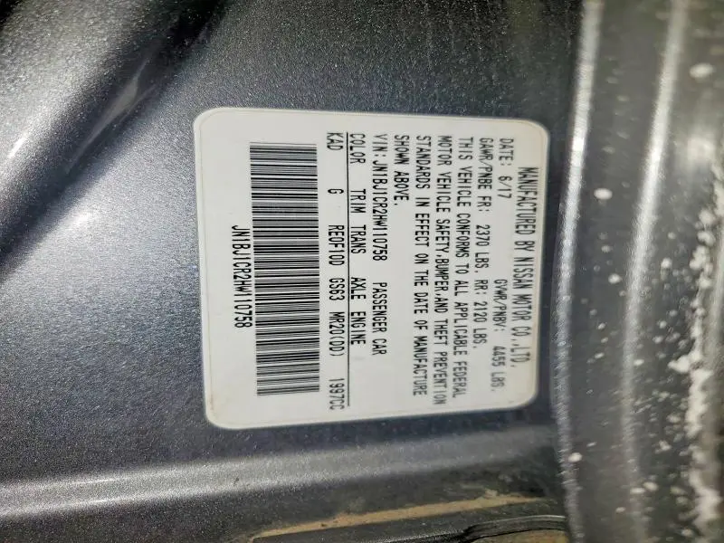 2017 NISSAN ROGUE SPORT S  