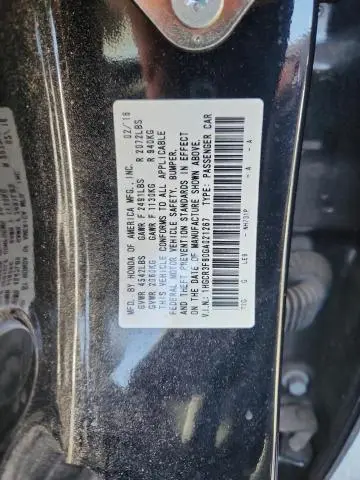 2016 HONDA ACCORD TOURING  