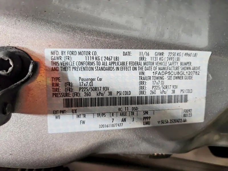 2016 FORD C-MAX PREMIUM SEL  