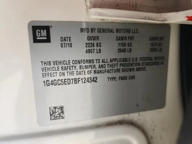 2011 BUICK LACROSSE CXL  
