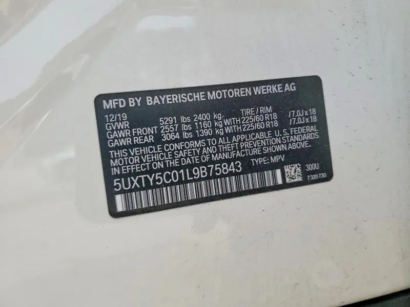 2020 BMW X3 XDRIVE30I  