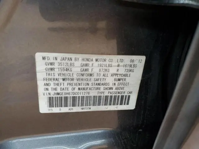 2013 HONDA FIT SPORT