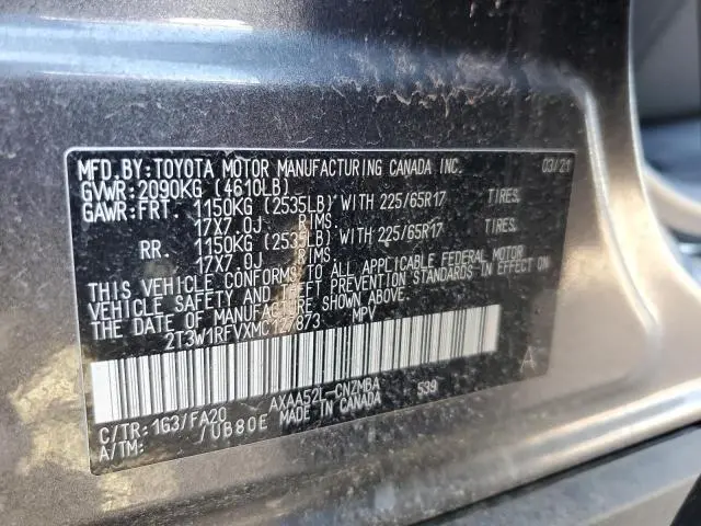 2021 TOYOTA RAV4 XLE