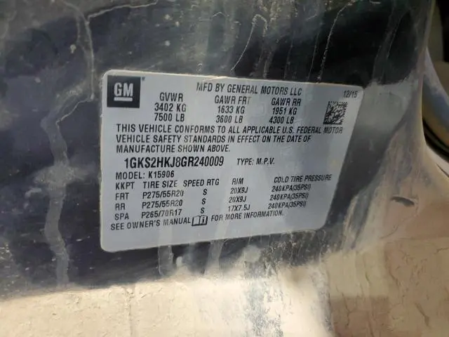 2016 GMC YUKON XL DENALI  