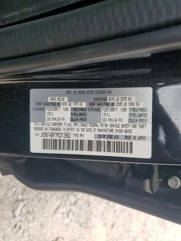 2021 MAZDA CX-5 SPORT  