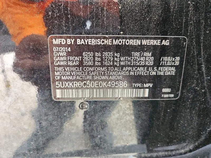 2014 BMW X5 XDRIVE35I  