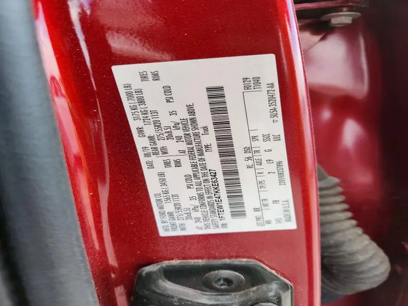 2019 FORD F150 SUPERCREW  