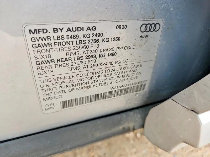 2021 AUDI Q5 PREMIUM  