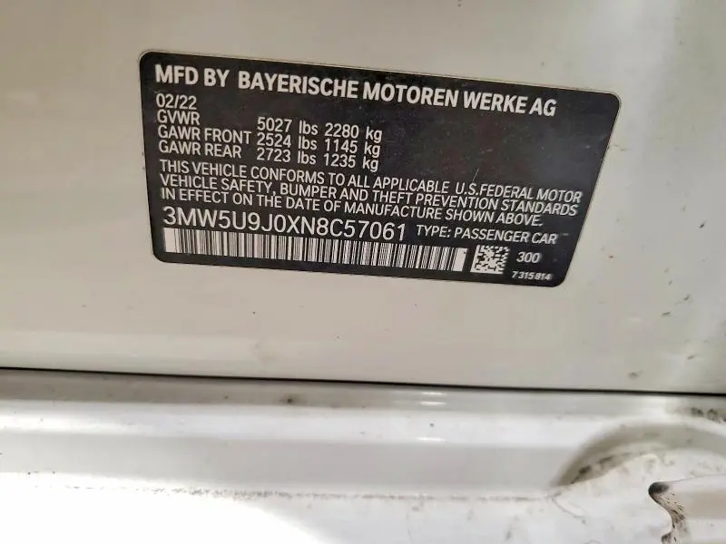 2022 BMW M340XI   