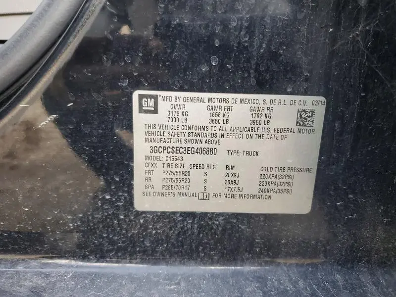 2014 CHEVROLET SILVERADO C1500 LTZ  