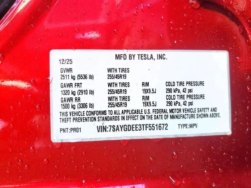 2026 TESLA MODEL Y   