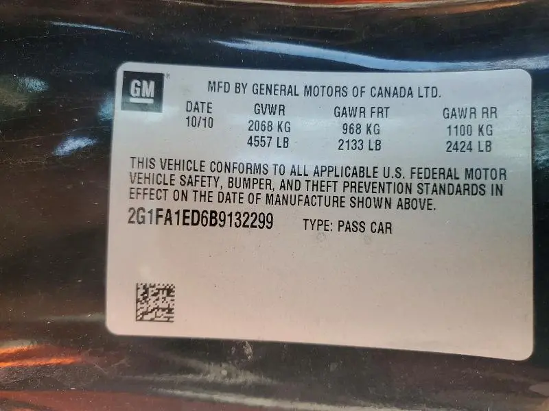 2011 CHEVROLET CAMARO LS  