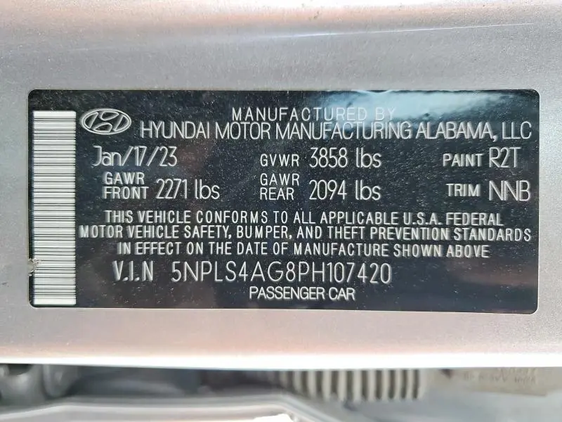 2023 HYUNDAI ELANTRA SEL  