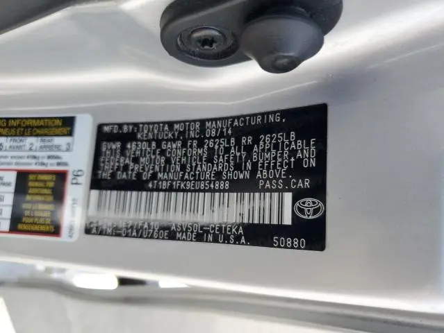 2014 TOYOTA CAMRY L  