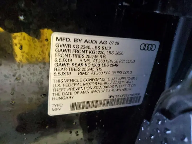 2025 AUDI Q3 PREMIUM PLUS S LINE 45  