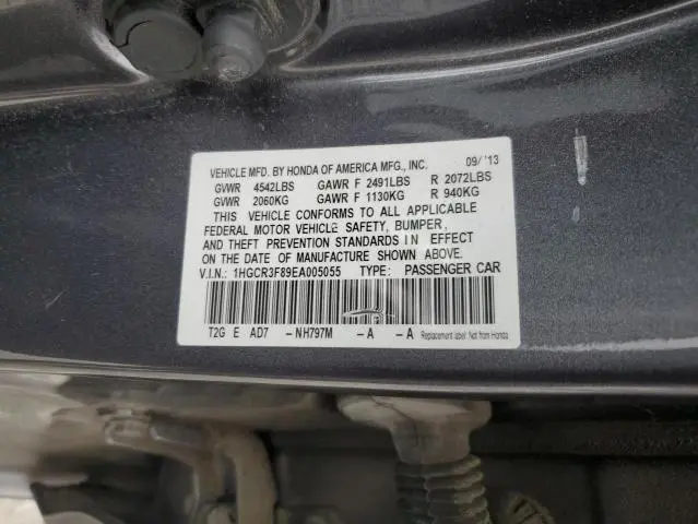 2014 HONDA ACCORD EXL  