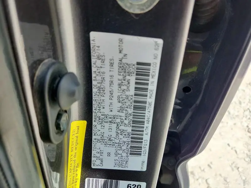 2014 TOYOTA TACOMA DOUBLE CAB PRERUNNER LONG BED  