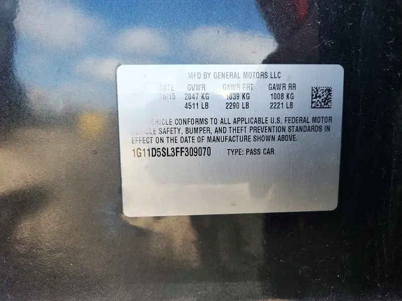 2015 CHEVROLET MALIBU 2LT  