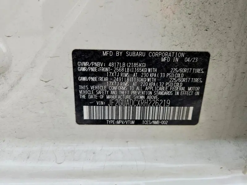 2024 SUBARU CROSSTREK PREMIUM  