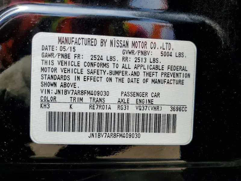 2015 INFINITI Q50 PREMIUM  