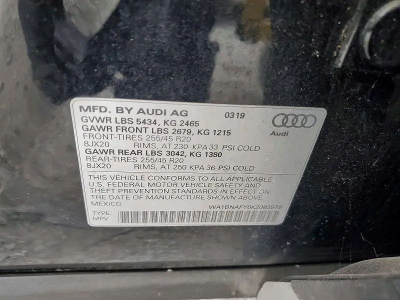 2019 AUDI Q5 PREMIUM PLUS  