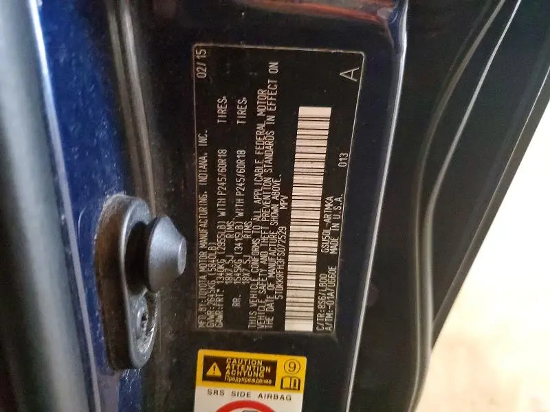 2015 TOYOTA HIGHLANDER XLE  