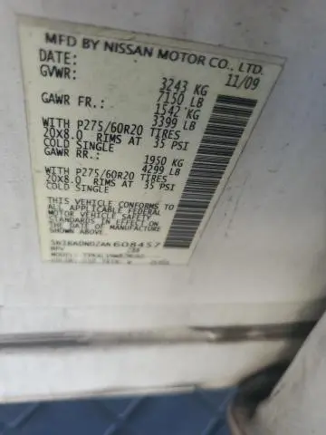 2010 NISSAN ARMADA SE  