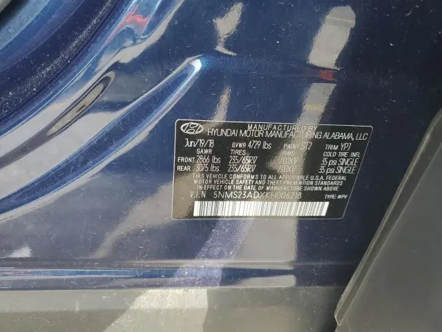 2019 HYUNDAI SANTA FE SE  