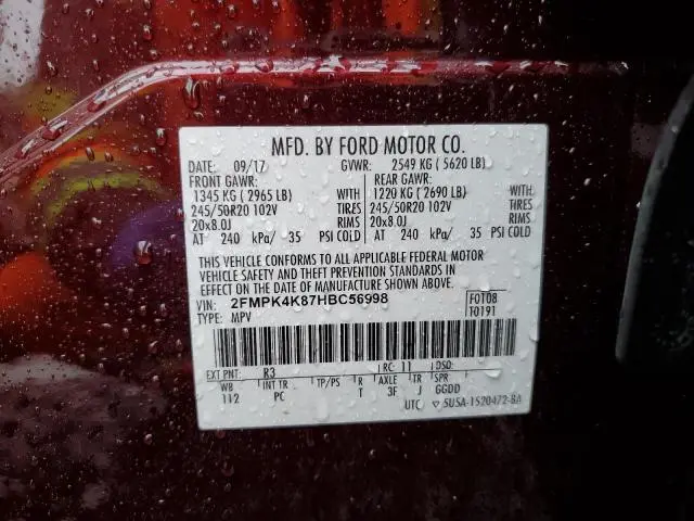 2017 FORD EDGE TITANIUM  