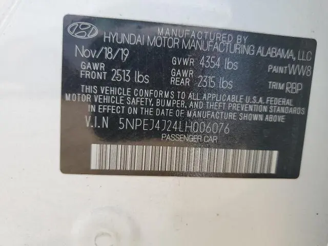 2020 HYUNDAI SONATA SEL PLUS  