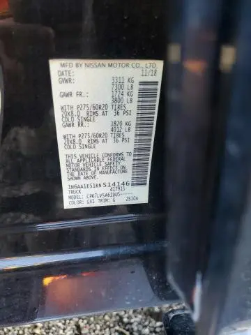 2019 NISSAN TITAN SV