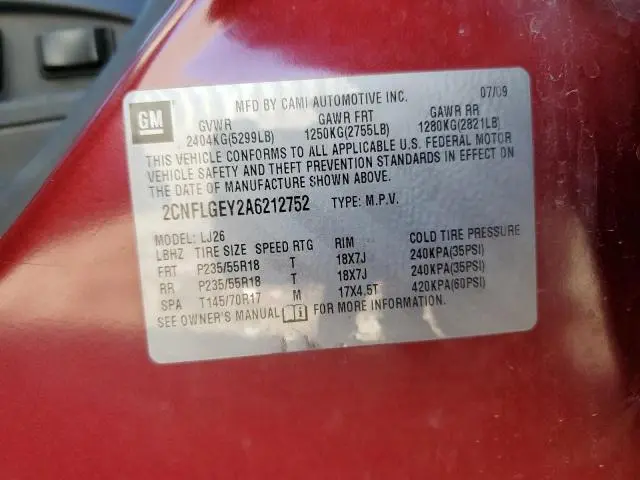2010 CHEVROLET EQUINOX LTZ  