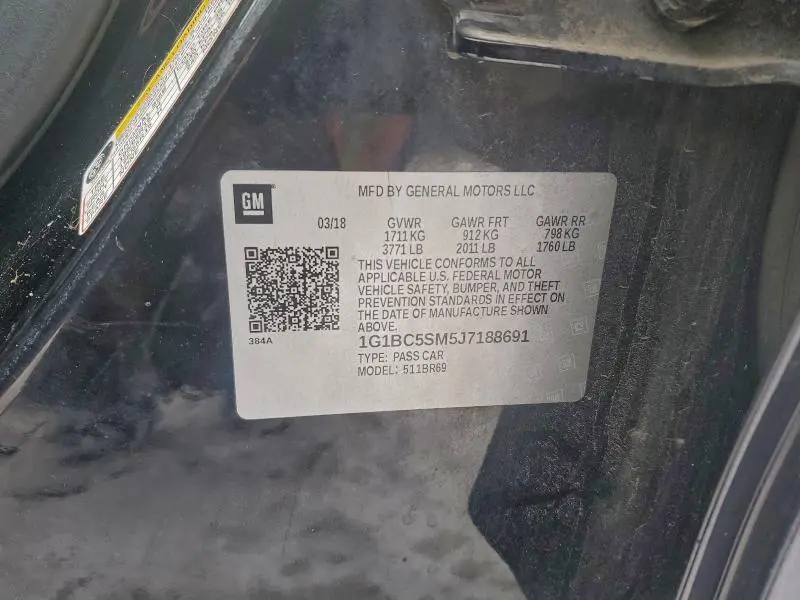 2018 CHEVROLET CRUZE LS  