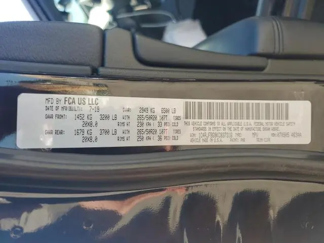 2019 JEEP GRAND CHEROKEE LIMITED  