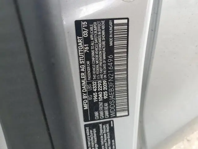 2015 MERCEDES-BENZ CLA 250  