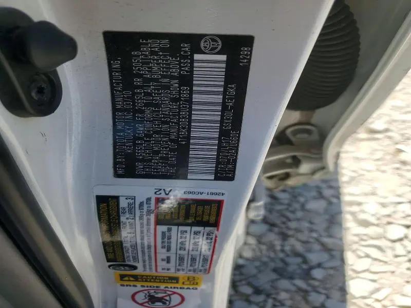 2011 TOYOTA AVALON BASE  
