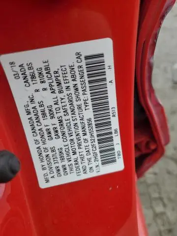 2018 HONDA CIVIC LX  