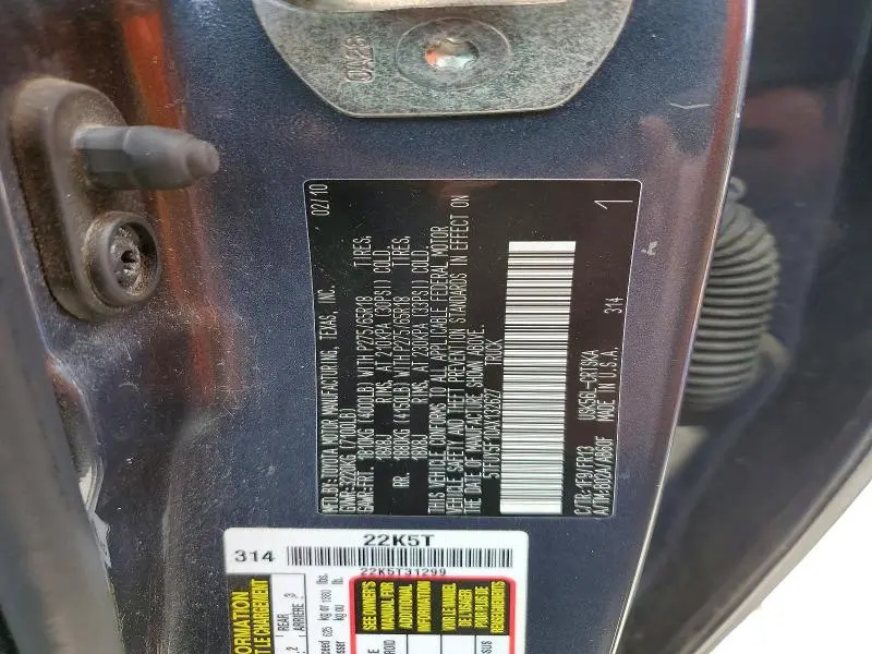 2010 TOYOTA TUNDRA DOUBLE CAB SR5  