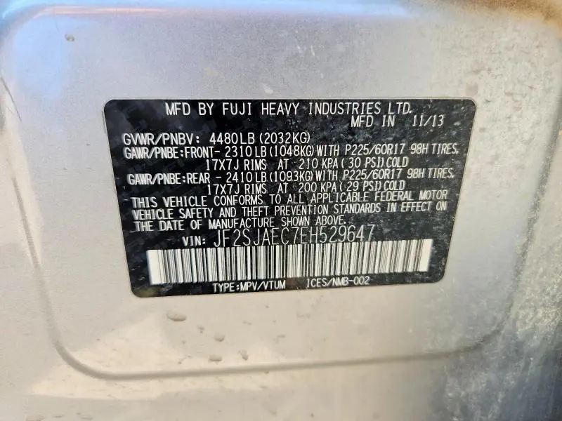 2014 SUBARU FORESTER 2.5I PREMIUM  